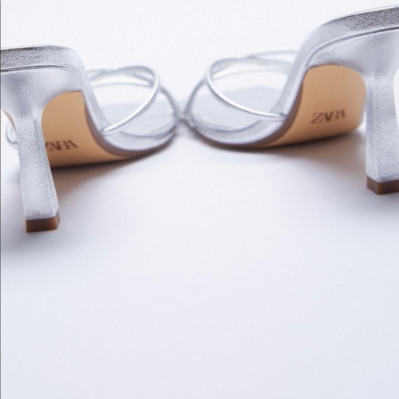 Zara Metallic Strappy Sandals - Picture 5 of 11